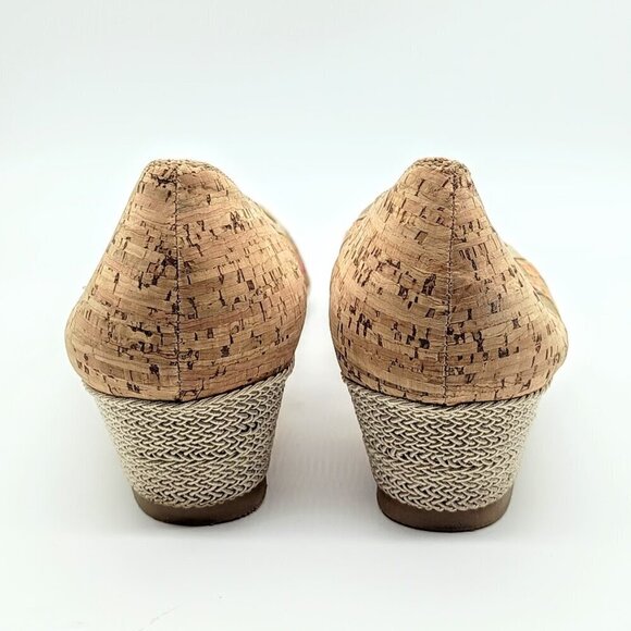 Sesto Meucci Italy Myra Cork Mesh Jute Espadrilles - Picture 5 of 9